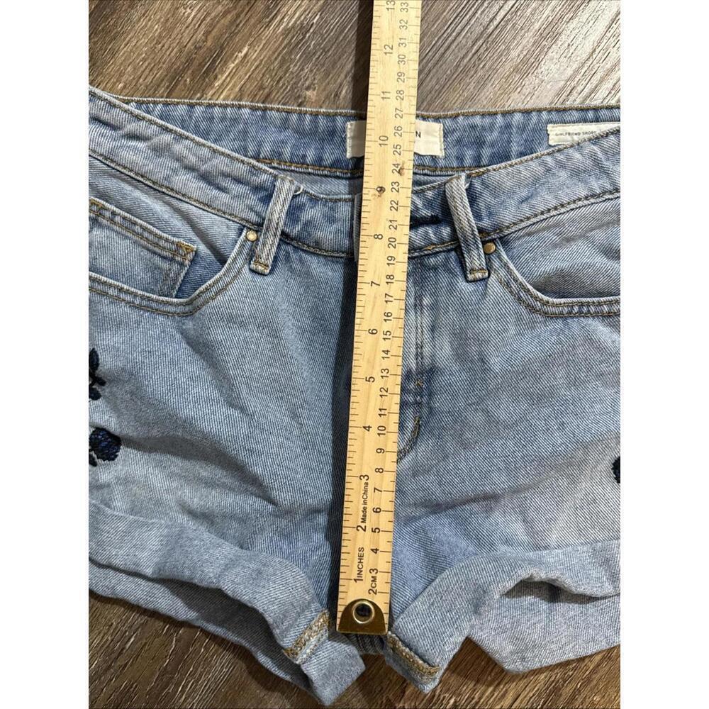 PacSun Light Wash Boho Equestrian Western Cactus‎ Floral Denim Cutoff Shorts 24 - Picture 8 of 12